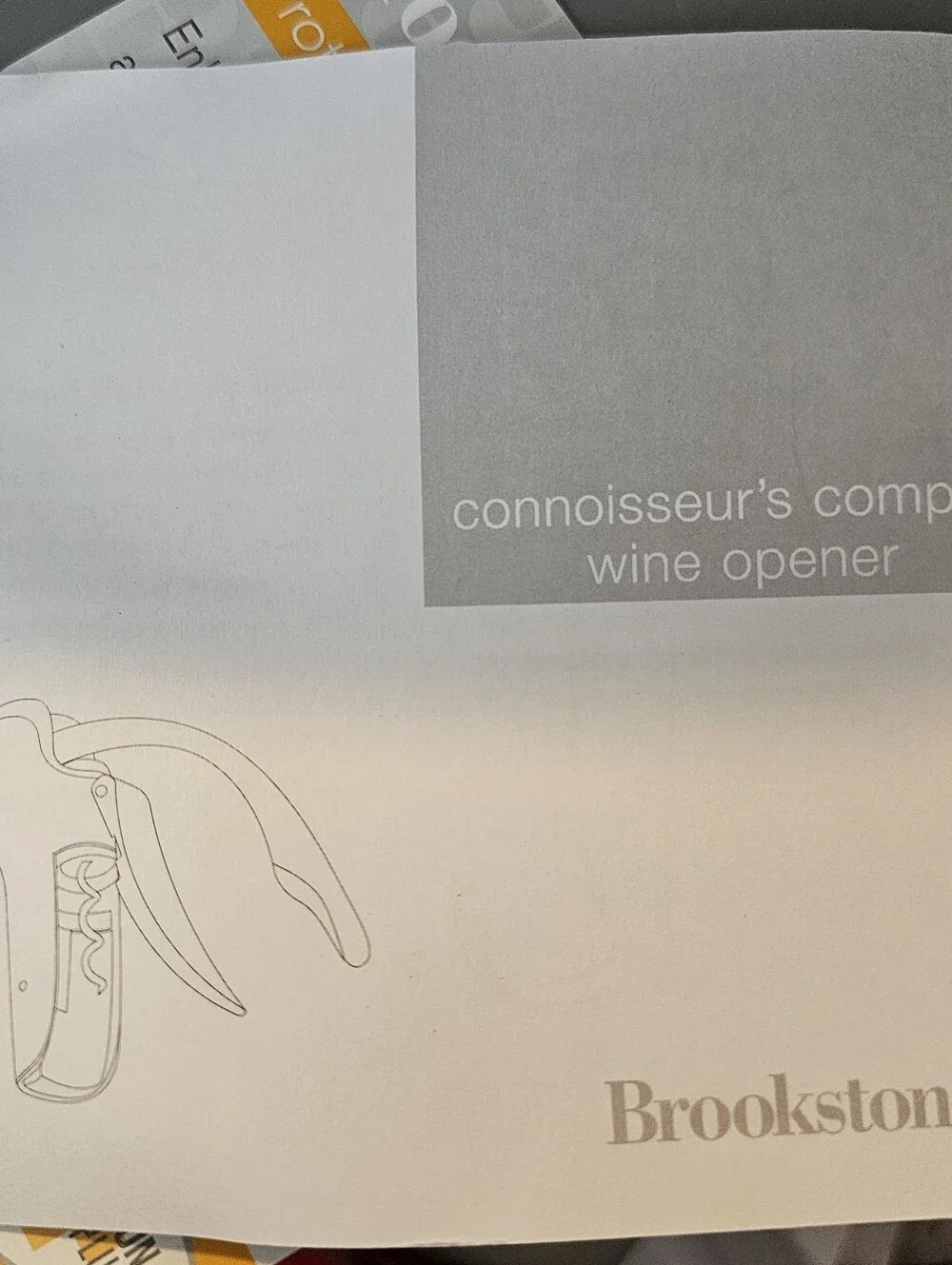 Brookstone Compact Wine Opener & Foil Cutter Set - Lustrous Chrome​ NEW